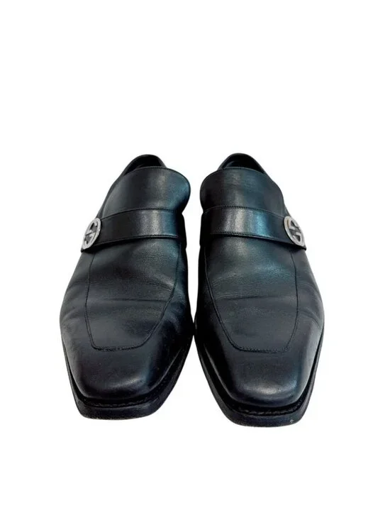 Gucci Business Shoes Interlocking Leather Black - Picture 2 of 8